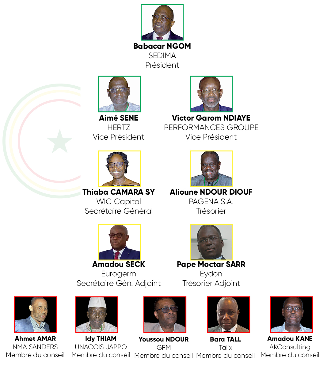 The Board Of Cis Club Des Investisseurs Senegalais